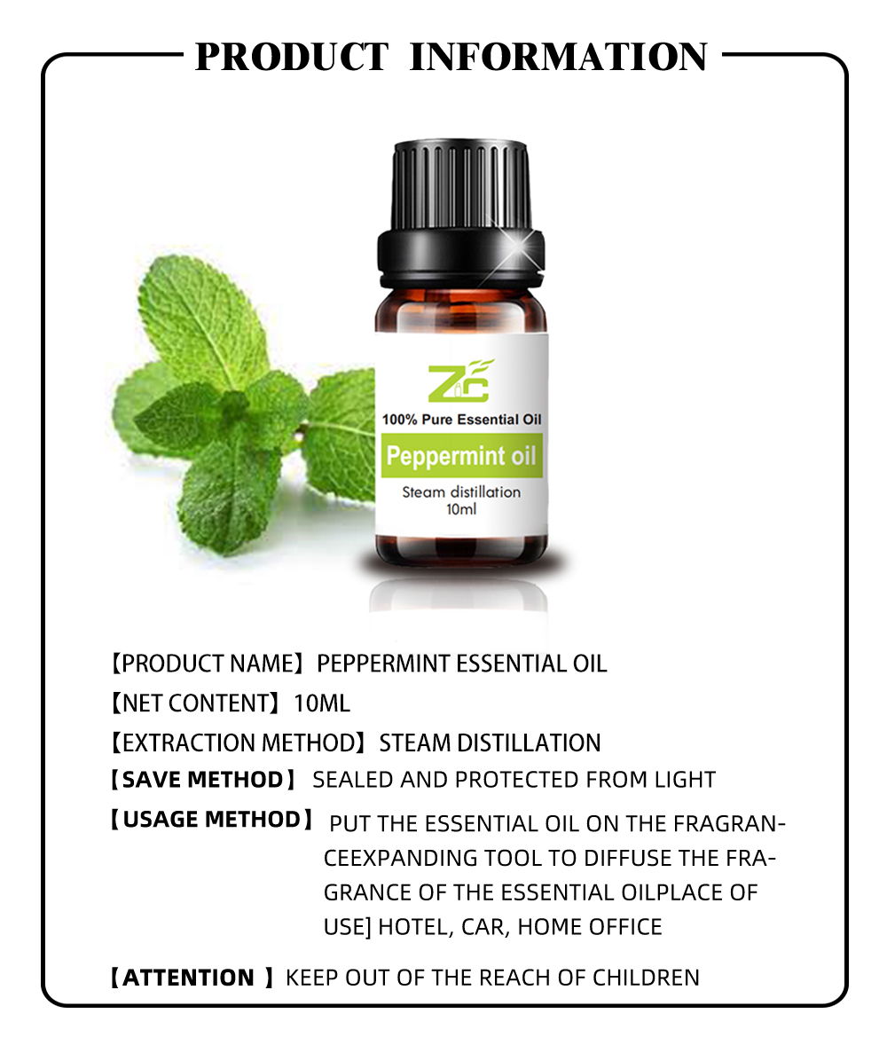 wholesale 10ml aromatherapy peppermint organic essential oil