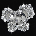 Hohe Qualität dekorative Kristall Brosche Pin Schmetterling Form Kleidungsstück Zubehör Großhandel Brautschmuck