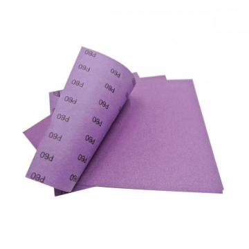 Purple Aluminum Oxide Rectangle Sandpaper Sheets