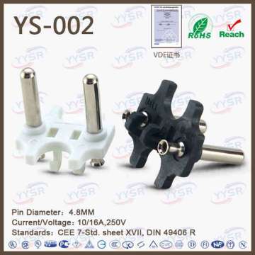 Hot Single Item 4.8mm VDE Approved Plug Insert