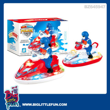 Battery operated toy motorcycle with music and light