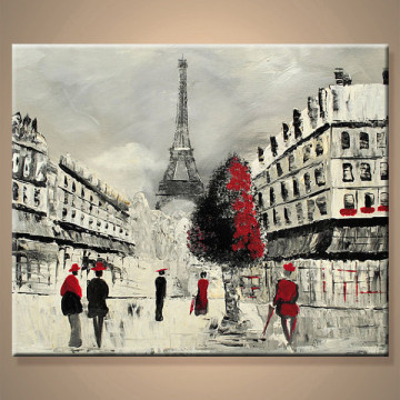 Impression Paris Street Landscape Oil Painting Home Decoration