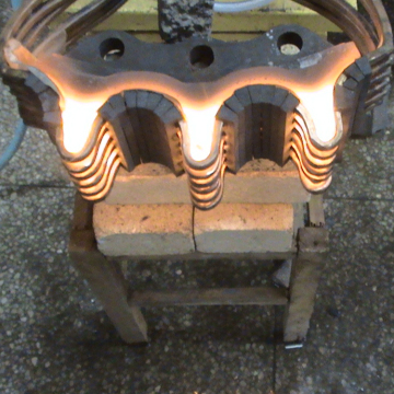 High frequency induction heating coil