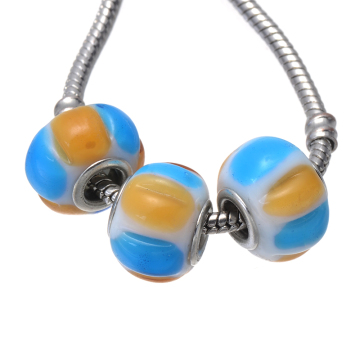 2016 promotion silver bead charm men bracelet jewelry