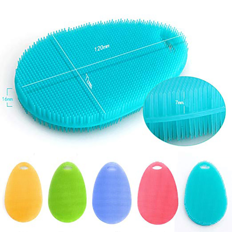 Household Silicone Dish Sponges for Kitchen Gadgets Brush Accessories Silicone Cleaning Dish Scrubber Brush