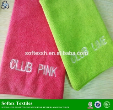 sports embroidered microfiber towel