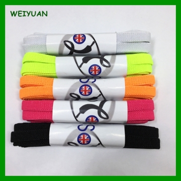 Running shoes use colorful flat elasticity lace suppliers