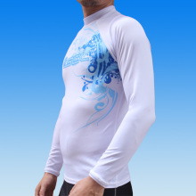 Top quality UV protection lycra swiming and breach compression shirt rash guard