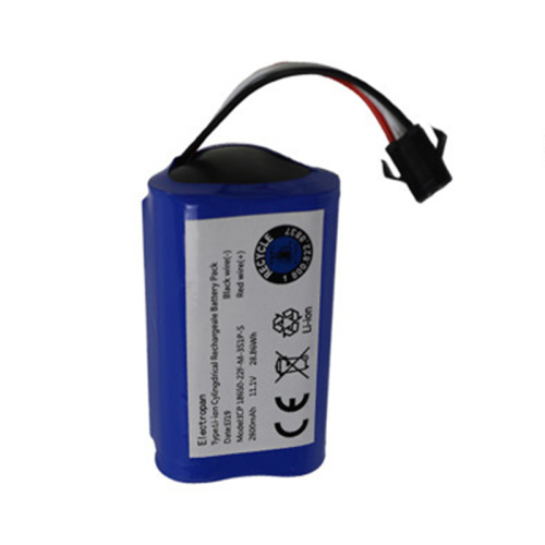 18650 3S1P 11,1 V 2600 mAh Lithium-Ionen-Akku