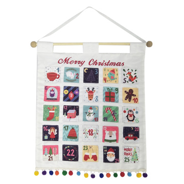 New style white christmas advent calendar