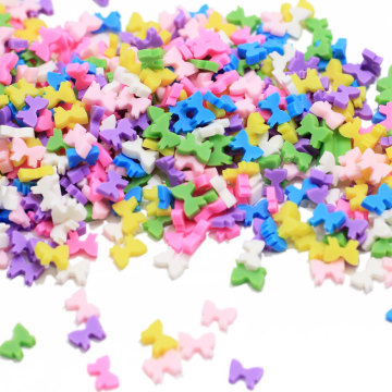 Mix Kleuren Kleimateriaal Simulatie Bow Sprinkles Suiker Naald Simulatie Voedsel Taart Decoratie