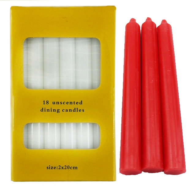 White Candles With Box