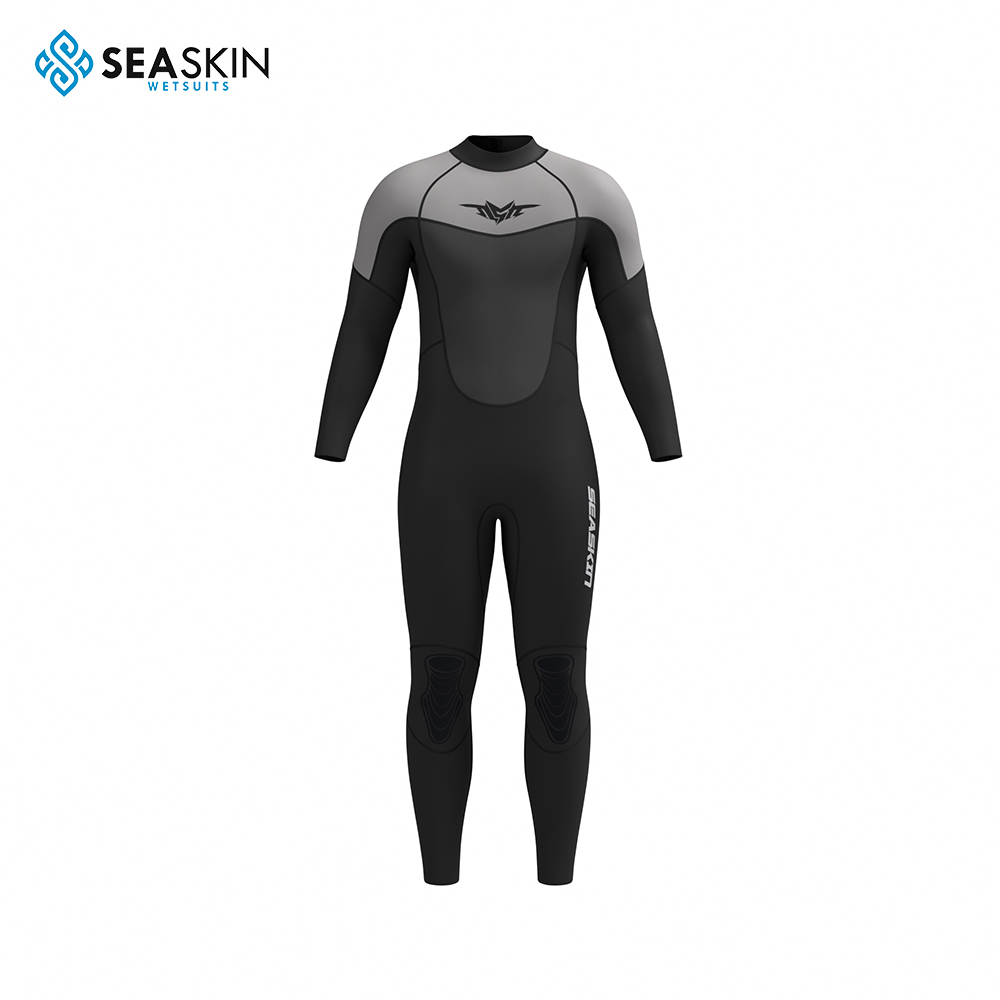 Seaskin Mens Mono Piece Back Zip WetSuit