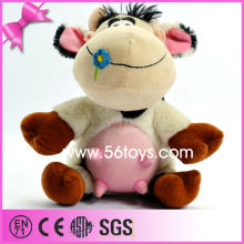 promotional stuffed pendant custom plush dairy cow
