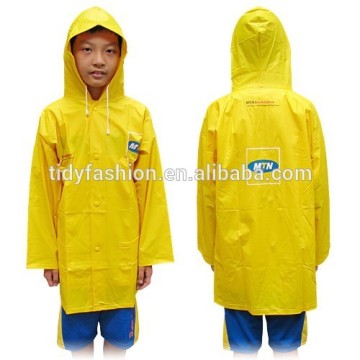 Wholesale Yellow Cheap Kids Raincoat