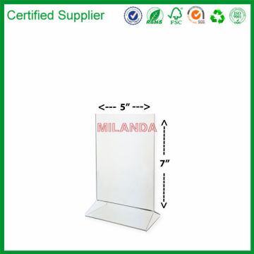 Acrylic Sign Holder /Clear Table Card Display /Plastic Upright Menu Ad Frame