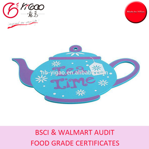 23.3x16.4x0.3CM SILICONE TEAPOT DESIGNED HOT PAN PAD