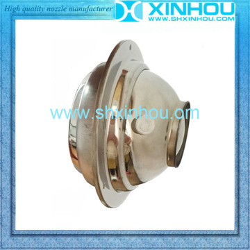 Sealing reduction Hot spray coating nozzle