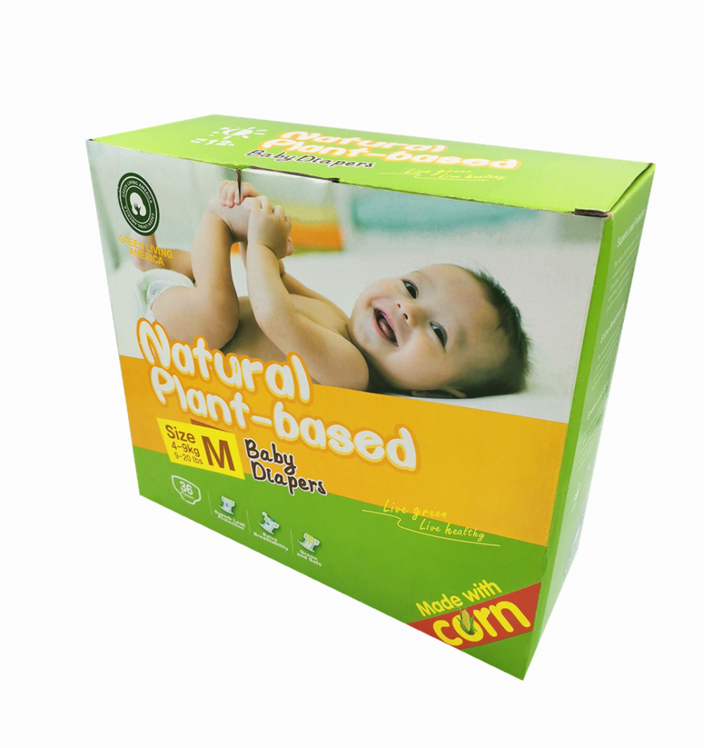 Eco-friendly Chlorine-Free TCF Diapers