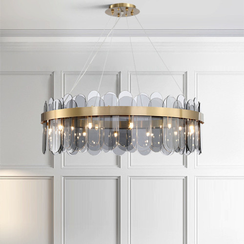 LEDER Glass Modern Unique Chandelier