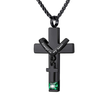 Goldix Stainless Steel Memorial Cremation Pendant Necklace