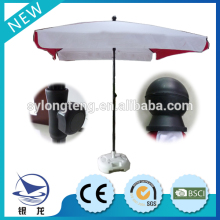 Red & White square umbrella, import beach umbrella manufacturer china