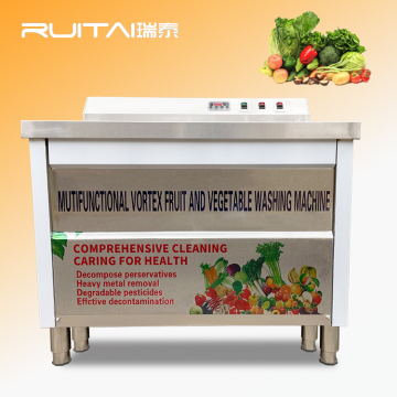 Ruitai Industrial Vegetable Bubble Large Sink Smart Fruit and Vegetable Washer Ozone Machine