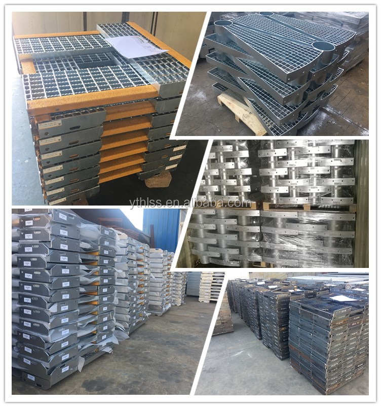 Stair step treads hdg steel grating  used for industrial ladders