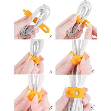 Cinturini cavo Organizzatore cordone Clip clip legami