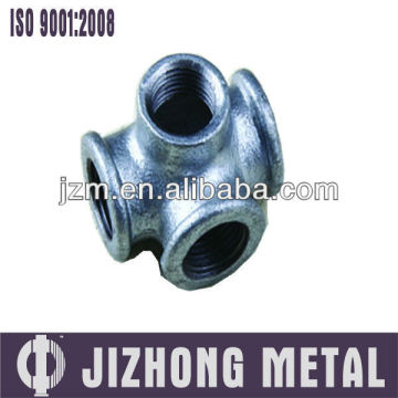 four way tee pipe fitting