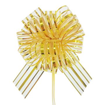 2023 Year's Organza Pull Bow - 5*129cm Christmas Gift Wrap Bow with Luster Finish