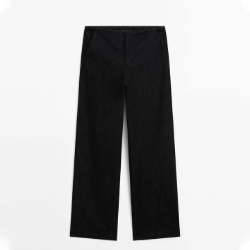 Women's commuting style straight-cut and comfortable mid-rise jeans