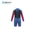 Zeegeacht meisjes super stretch ls neopreen springsuit