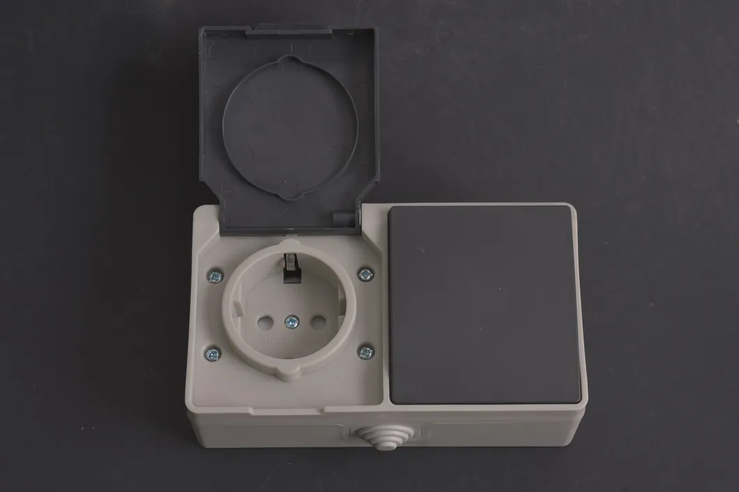 Выключатель дверного звонка Кнопка наружного вызова Серый