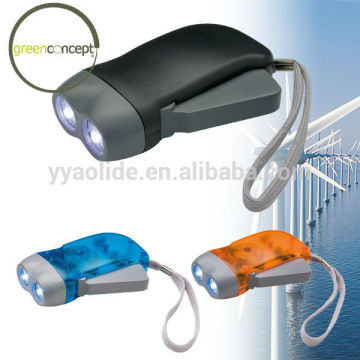 Hand press dynamo led torch/dynamo lamp/led torch light