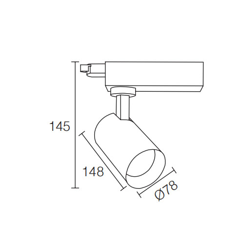 Narrow Beam Silo 30W LED Track LightofTrack Lighting For Kitchen