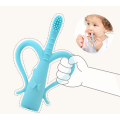 Elephant Baby Cleaning Silicone Toothbrushes Handle Child