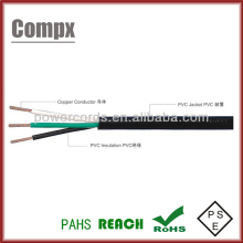 VCTFK PSE PVC sheath flexible japan power cord