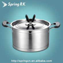 Sample retail Europe-style stainless steel cookware soup pot