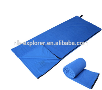 Fleece sleeping bag liner/ ultra-light sleeping bag liner/travel blanket