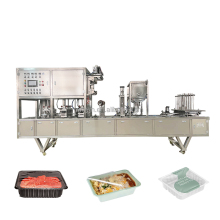 Automatic MAP Food Tray Filling and Sealing Machine for Ready Meals