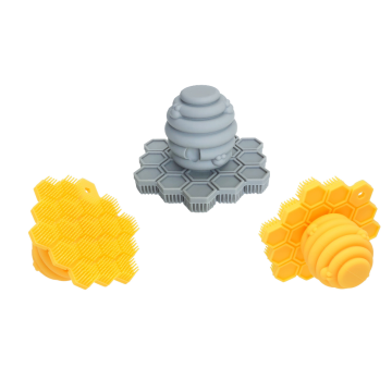 Poignée facile à poignée 100% Silicone Scrubber pour les enfants