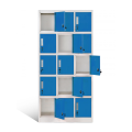 12 Compartment Metal Locker Bule