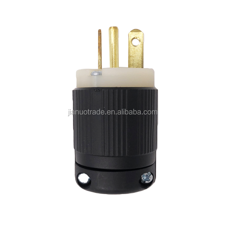 NEMA L6-20P twist lock plug