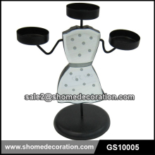 Human fashion popular glss candle holder