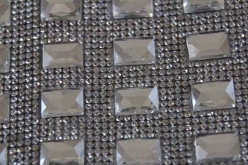 Hot melt adhesive glass crystal strass sheet 24*40cm