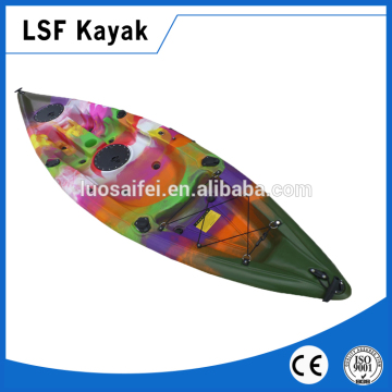 2.96m Fishing Kayak sit on top with 4 flush mounted rod holder LLDPE