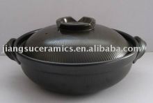 Japanese Style stew pot black casserole hot pot
