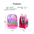 BSCI factory rainbow color sequins children school bag waterproof shoulder Bag holograpgic laser Backpack shoulder Bag for girl