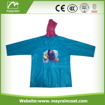 Blue PVC Kids Raincoat